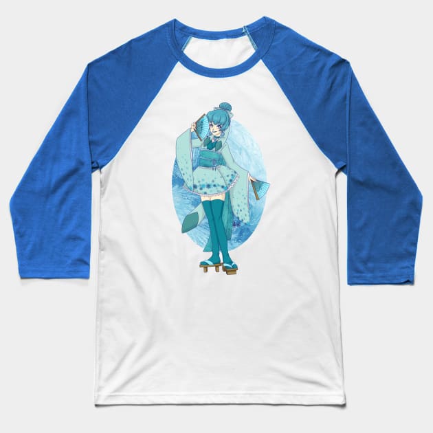 Magical Girl Fox Baseball T-Shirt by Jisu